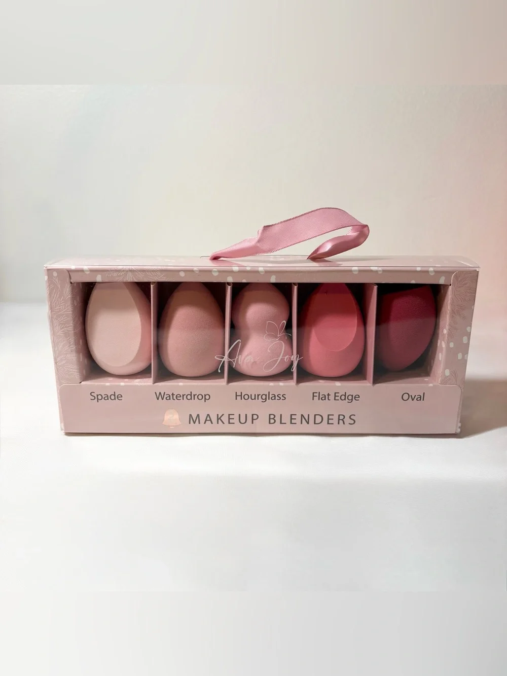 New Set of 5 Makeup Blender Sponges Hypoallergenic Latex Free Shades of Pink